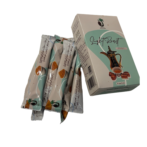 قهوة الجهني الشقراء بدون هيل وزعفران – ٨ أكياس | Aljohani Blend – Light Arabic Coffee (No Cardamom/Saffron) – 8 Sachets