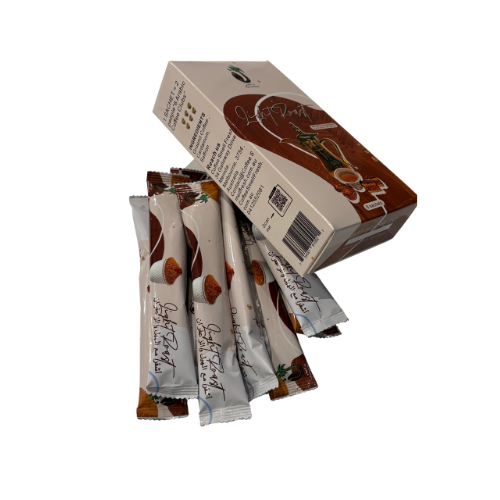 قهوة الجهني الشقراء مع هيل وزعفران – ٨ أكياس | Aljohani Blend – Light Roast Arabic Coffee (With Cardamom/Saffron) – 8 Sachets