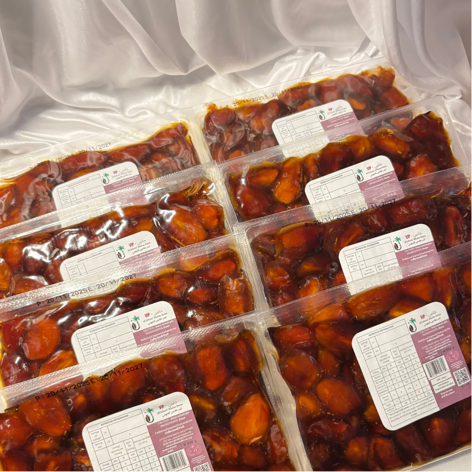 First Grade Aljohani Khalas Dates box 6kg (12 x 500g) Aljohani VIP Khalas Dates Box 8 *500g, 4kg